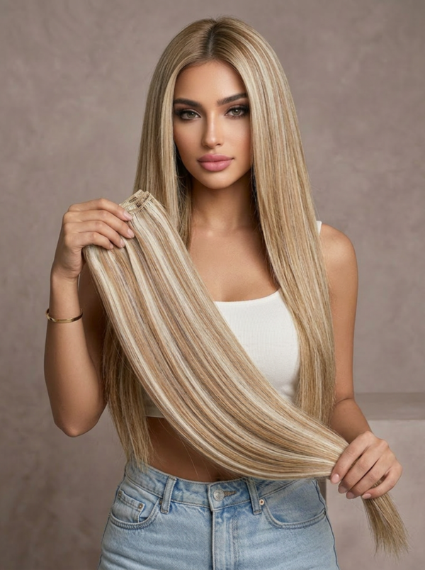 Extensiones | 5 capas con vinchas | Fibra premium