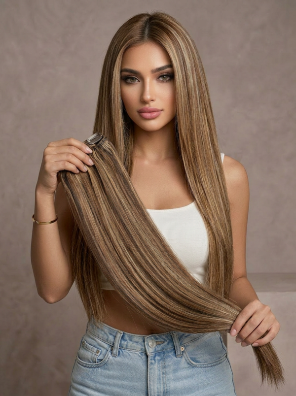 Extensiones | 5 capas con vinchas | Fibra premium